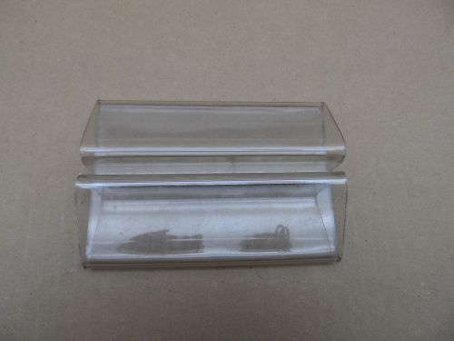 Lot of 5 Clear Acrylic Sign Holder Bases 1x5x4 for Acrylic Sign Holders