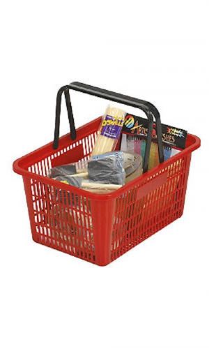 LOT OF 4 Shopping Basket - Red