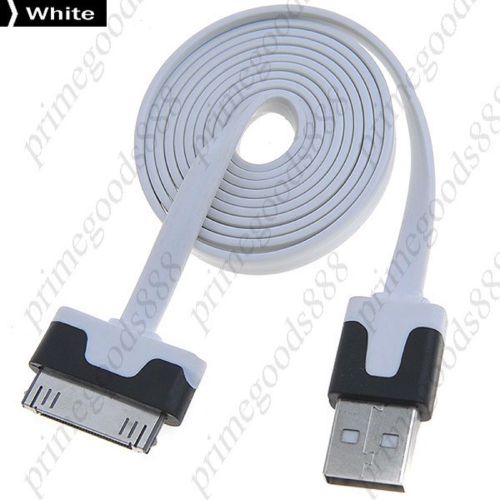 1M USB Connector to Dock Charger Data Cable Charging 3 Free Shipping White