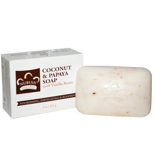 Nubian Heritage, Coconut &amp; Papaya Soap, 5 oz (6pcs)
