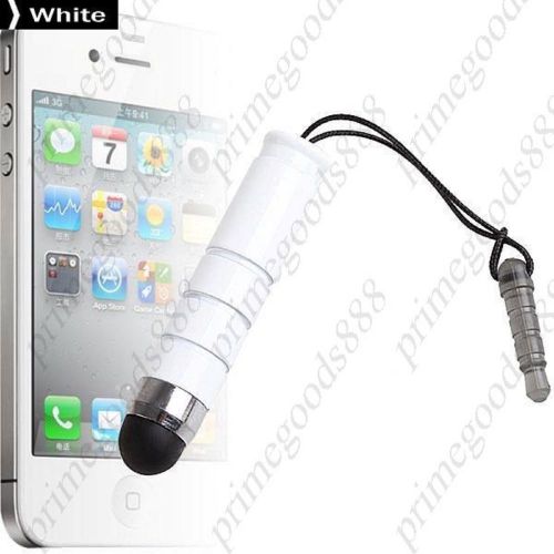 2 in 1 bullet stylus touch pen dust plug sale cheap discount low white for sale