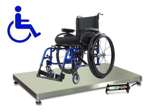 New! 660 lb digital floor wheelchair scale 35&#034; x 24&#034; platform patient portable for sale