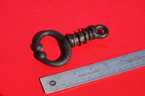 Vintage Cast Iron Calf Cow Cattle Nose Ring Puller Guide Farm Tool