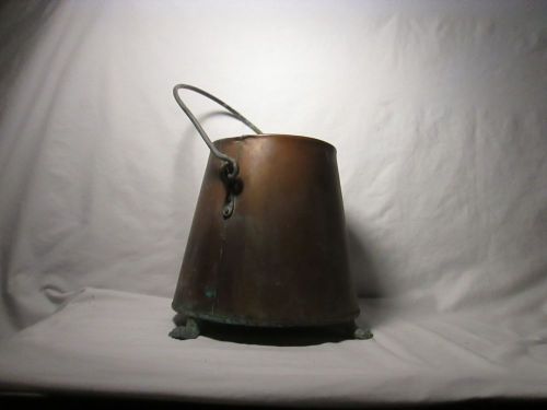 Copper Milker Bucket Pail  Antique Rare