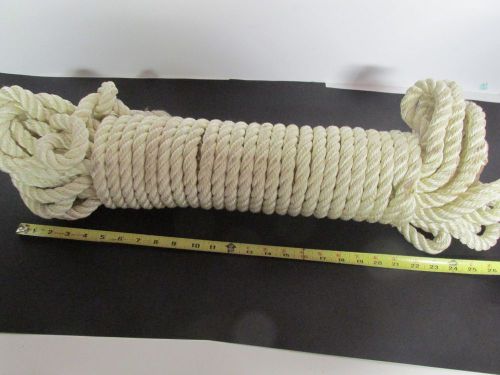 Roll of 3/4 inch nylon rope  roll is 26&#034; x 5-1/2&#034; for sale