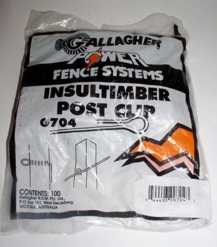 GALLAGHER 100 pack INSULTIMBER POST CLIP CLIPS