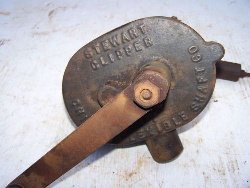 Antique stewart clipper hand crank mechanism for sheep horse shear clippers for sale