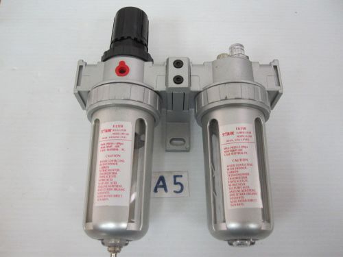 Stark sfr-300 pneumatic air filter regulator + sl-300 filter lubricator for sale