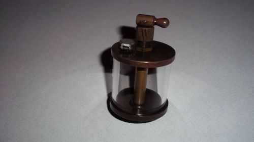 Brass Oil Drip Lubricator - Steam - Hit and Miss