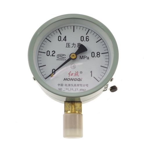 1 x Water Oil Hydraulic Air Pressure Gauge Universal M20*1.5 100mm Dia 0-1Mpa