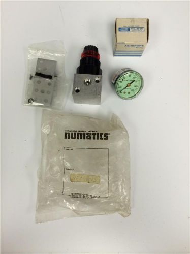 NUMATICS NUMATROL II 215-101A Regulator Valve RF0-1003 &amp; ASHCROFT GAUGE 1005 SET