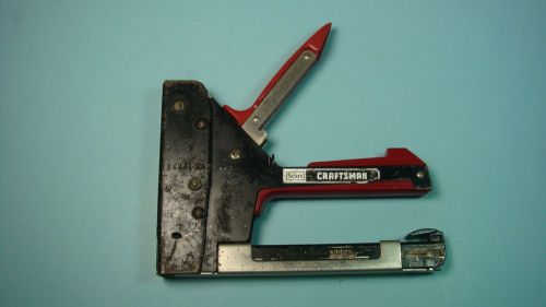 Craftsman Stappler staples Made In USA USED work conditions sizes Sears