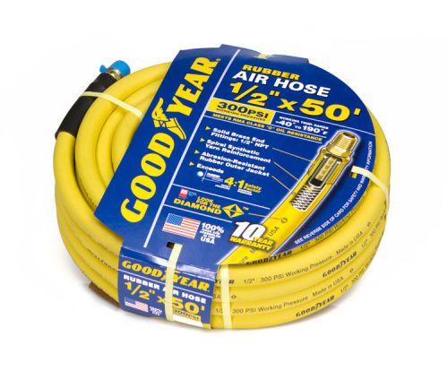 Goodyear rubber air hose-1/2in x 50ft 300 psi #46565 for sale