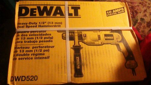 Dewalt DWD520 DWD520K 1/2&#034; 10 AMP hammer drill - New in sealed box