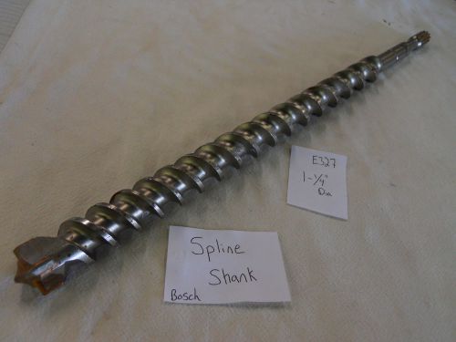 New 1-1/4&#034; diameter bosch spline sh carbide tip hammer drill bit 23&#034; german e327 for sale