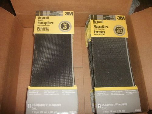 1 Lot of 55 Packs 110 sheets 3M 9089NA Drywall Sanding Screen Med &amp; Fine Grit