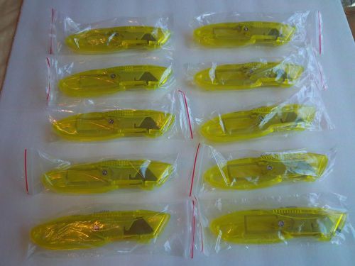 Box cutters utility knife lot of 10 heavy duty blade for sale