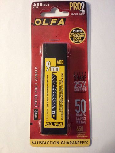 OLFA Pro-9 50/PK Multi Purpose Snap Off Replacement Blades #9149, ABB-50B