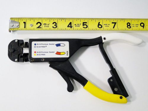 AMP / TYCO 59275 HAND CRIMPER YELLOW / WHITE