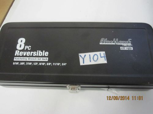 Blackhawk bw-1400 8 pc reversible ratcheting wrench set sae for sale