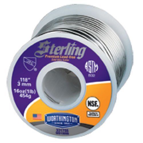 Sterling premium lead-free solder (6- 1lbs. rolls) .118 thickness for sale