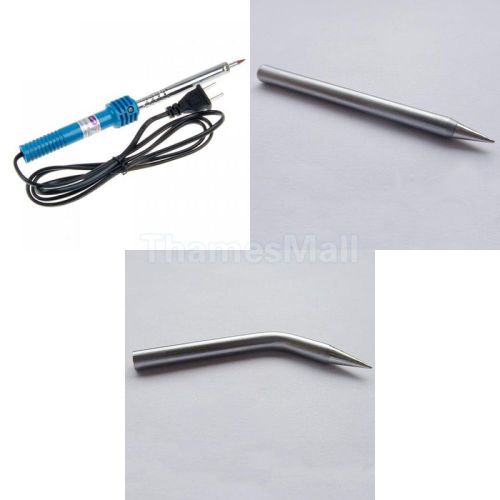 60w 110v welding solder soldering iron heat pencil +2pcs soldering solder tip for sale
