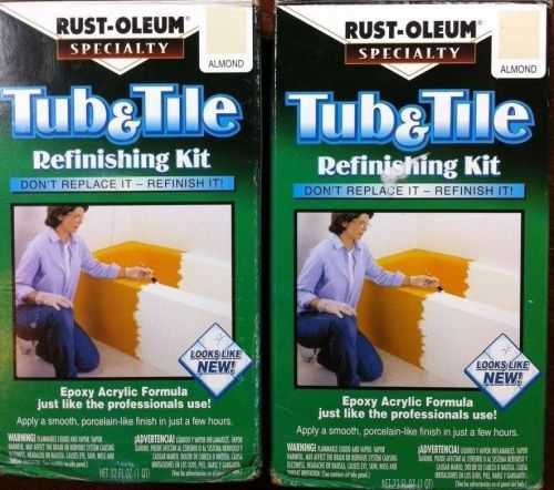 Rust-Oleum Tub and Tile Refinishing Kit Almond Color - 2 Boxes