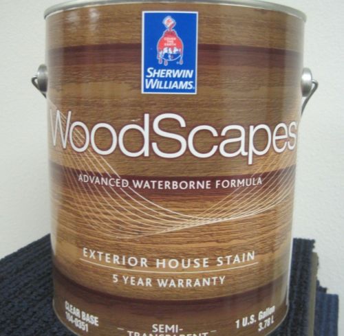 Sherwin Williams WoodScapes Exterior House Stain Clear Base 104-0351 (4 Gallons)