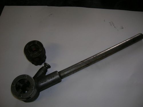 Toledo #2  pipe threader with 2 dies 1,2&#034; &amp; 3/8&#034; for sale