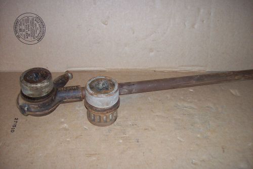 Vintage nye tools no. 60 pipe threader with 1/2 &amp; 3/4 dies 22&#034; handle for sale