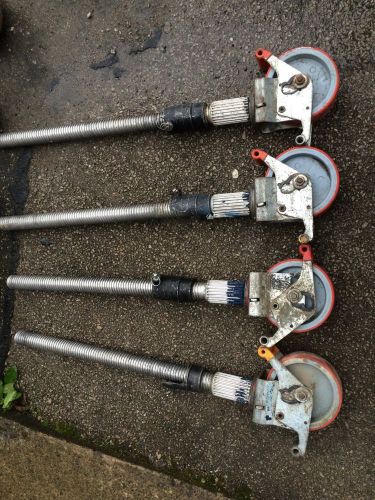 Used alto adjustable castors for alto aluminium scaffold towers  vat included for sale