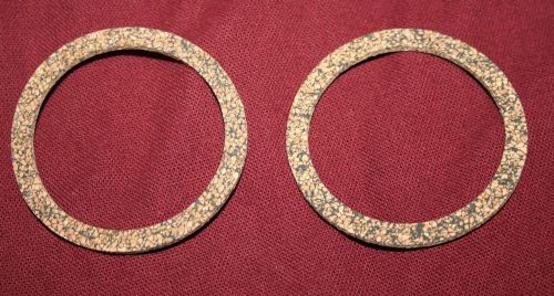 Pair hit &amp; miss gas engine motor drip oiler gaskets 4 1/4&#034; fits lunkenheimer #8 for sale