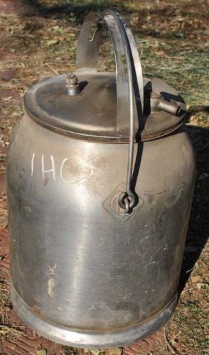 IHC International M LA LB Milker Bucket Stainless Steel Hit Miss Gas Engine