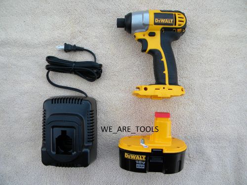 Dewalt 18V DC827 Cordless 1/4&#034; Impact Driver,DC9096 Battery XRP, Charger 18 Volt