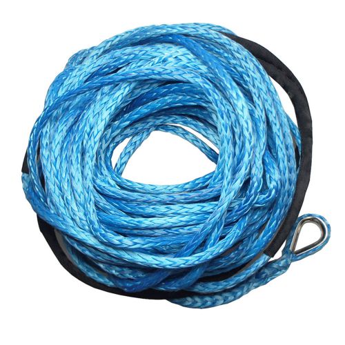 Blue dyneema 10mm x 40m sk-75 synthetic winch rope cable 4wd recovery 4x4 atv for sale