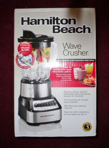 NEW  Hamilton Beach Wave Crusher Multi-Function Blender