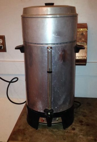 ViINTAGE West Bend 100 Cup Coffee Percolator/Urn--Works Great! Mid-Century