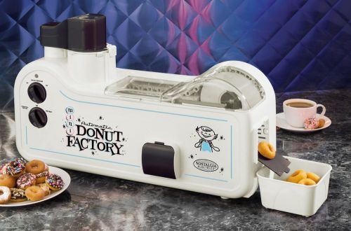 Nostalgia Electrics MDF-200 Automatic Mini Donut Factory Machine Maker NEW