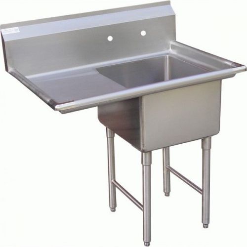 1 compartment sink 24&#034; x 24&#034; nsf w/ left 24&#034; drainboard for sale