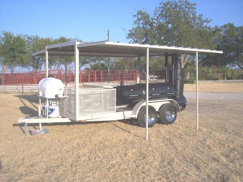 New bbq pit smoker cooker and charcoal grill trailer for sale