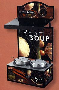 Vollrath 7203202 soup merchandiser w/ board, light and for sale