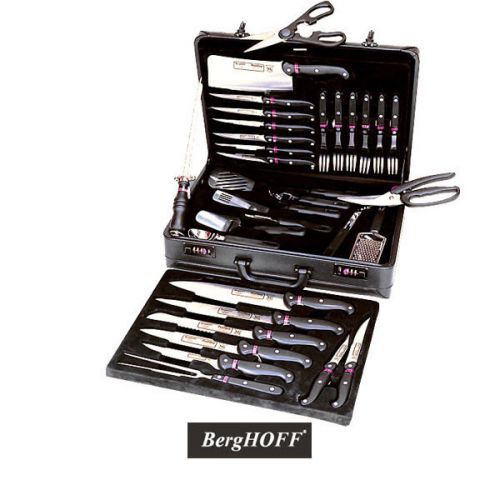 Berghoff knife set with travel case - 32 pieces - cutlery kitchen chef knives for sale