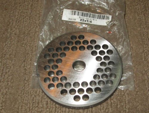 U.S. Edge #22 X 1/4”Commercial Meat Grinder Plate B-CI-22-1/4-1