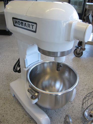 HOBART A120 12-QUART ALL PURPOSE MIXER CUSTOM PAINTED WHITE / S/S BOWL