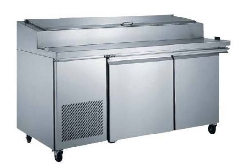 Alamo 71&#034;W 2-Door Commercial Refrigerated Pizza Prep Table