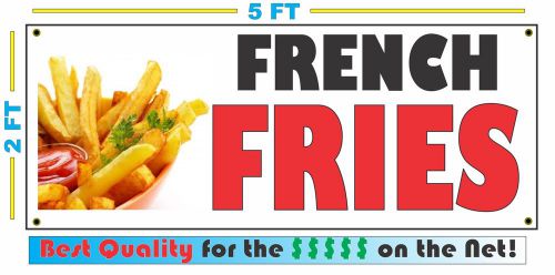 Full Color FRENCH FRIES BANNER Sign NEW XL Larger Size Best Quality for the $