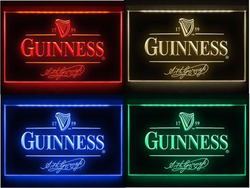 Guinness Irish LED Logo for Beer Bar Pub Pool Billiards Club Neon Light Sign