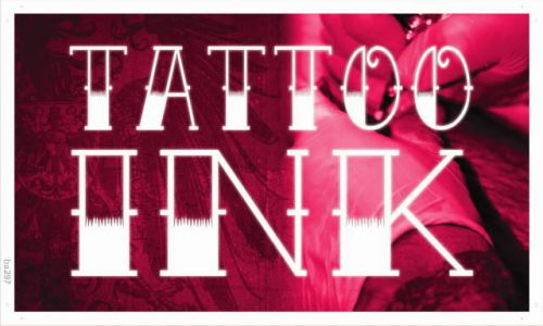 ba297 NEW Tattoo Ink Shop Display Bar Banner Shop Sign