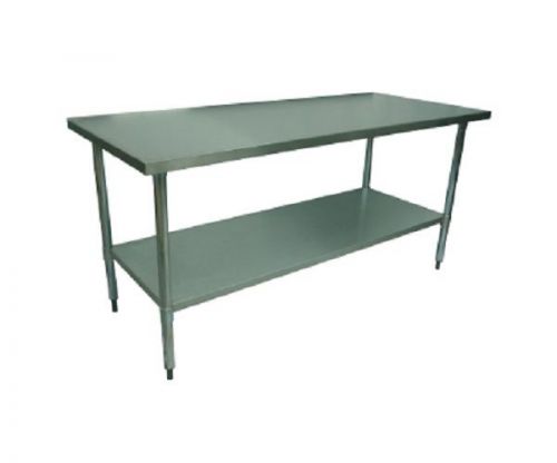 1829 x 762mm FULL #304 S/STEEL COMMERCIAL FOOD GRADE KITCHEN PREP BENCH TABLE