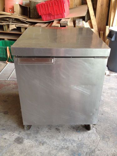 Randell 9402 am 27&#034; single door undercounter refrigerator work top on casters for sale